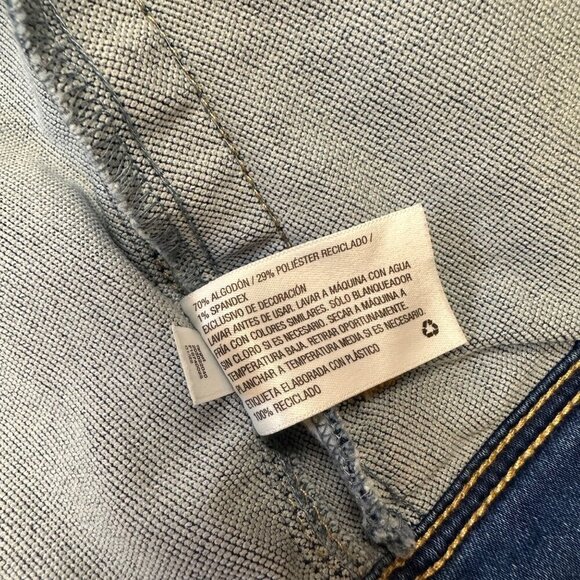 CAT & JACK GIRLS DENIM JACKET COAT SIZE LARGE 10/12 - Picture 4 of 8